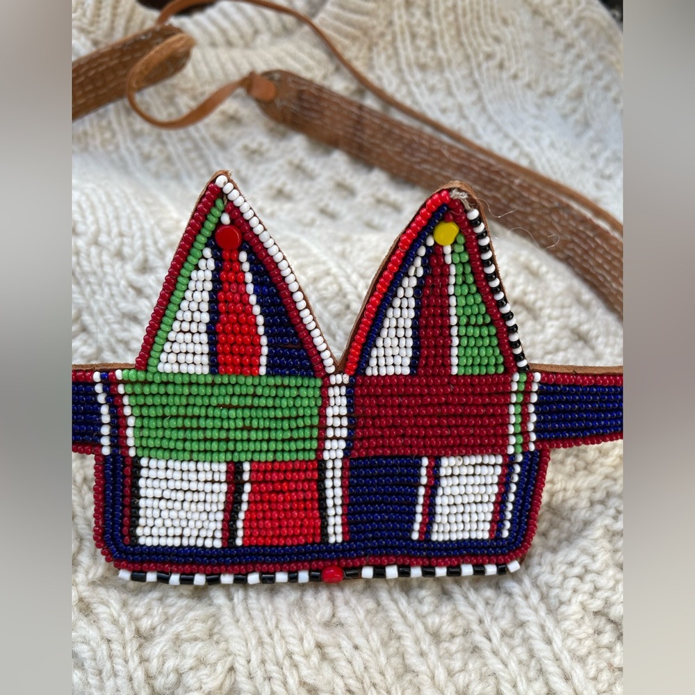 Vintage Maasai African Beaded Belt/Maasai Moran Mid-Century/Functional🛡️Tribal